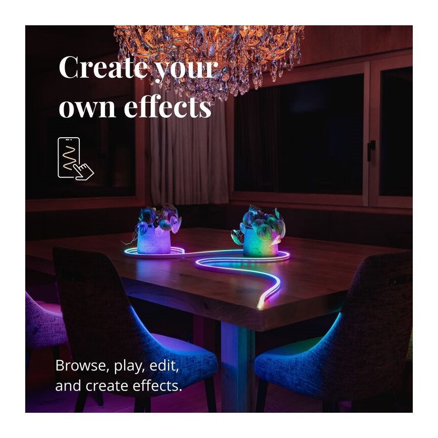 Twinkly - LED RGB Himmennettävä nauha FLEX 200xLED 2 m Wi-Fi