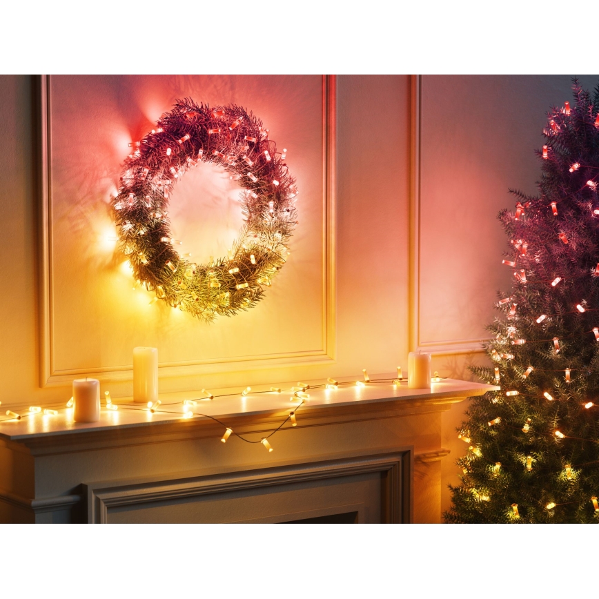 Twinkly - LED RGB himmennettävä joulukoristevalosarja CANDIES 200xLED 14 m USB Wi-Fi