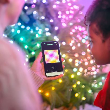 Twinkly - LED RGB himmennettävä joulukoristevalosarja CANDIES 200xLED 14 m USB Wi-Fi