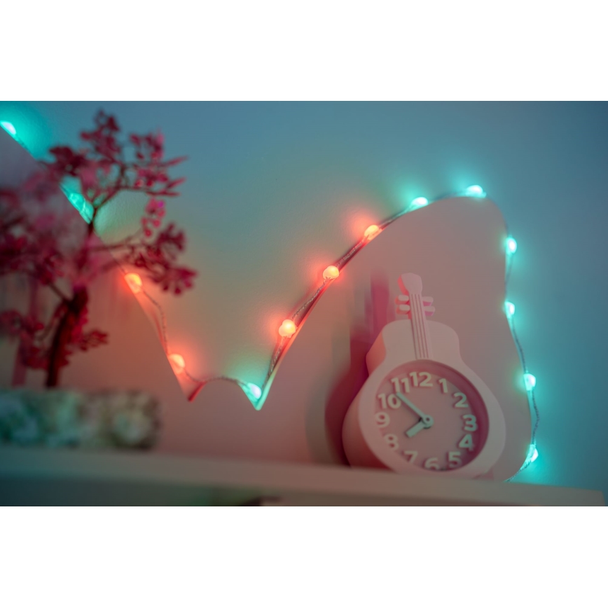 Twinkly - himmennettävä RGB-LED-valosarja CANDIES 200xLED 14 m USB Wi-Fi