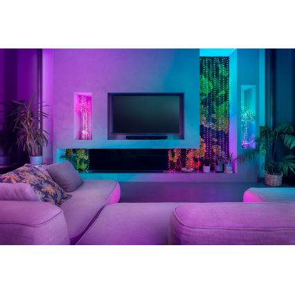 Twinkly - LED RGB Himmennettävä Jouluketju CANDIES 100xLED 8 m USB Wi-Fi