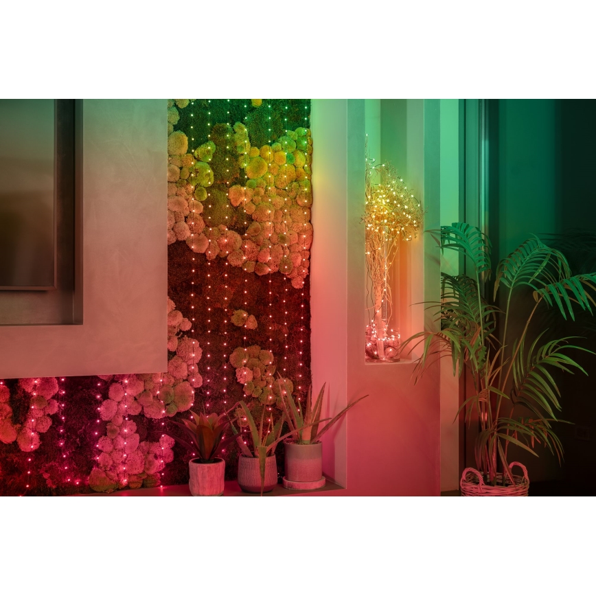 Twinkly - LED RGB Himmennettävä Jouluketju CANDIES 100xLED 8 m USB Wi-Fi