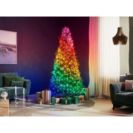 Twinkly - LED RGB himmennettävä valosarja CANDIES 100xLED 8 m USB Wi-Fi