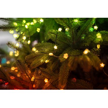 Twinkly - LED RGB Himmennettävä joulun valosarja CANDIES 100xLED 8 m USB Wi‑Fi
