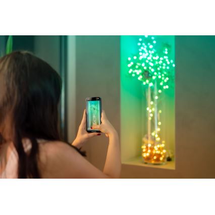 Twinkly - LED RGB Himmennettävä Jouluketju CANDIES 100xLED 8 m USB Wi-Fi