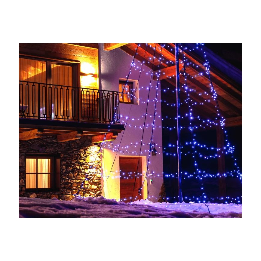 Twinkly - LED RGBW himmennettävä ulkokäyttöön tarkoitettu joulukuusi LIGHT TREE 750xLED 4m IP44 Wi-Fi