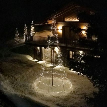 Twinkly - LED RGBW himmennettävä ulkokäyttöön tarkoitettu joulukuusi LIGHT TREE 750xLED 4m IP44 Wi-Fi