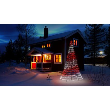 Twinkly - LED RGBW himmennettävä ulkokäyttöön tarkoitettu joulukuusi LIGHT TREE 750xLED 4m IP44 Wi-Fi