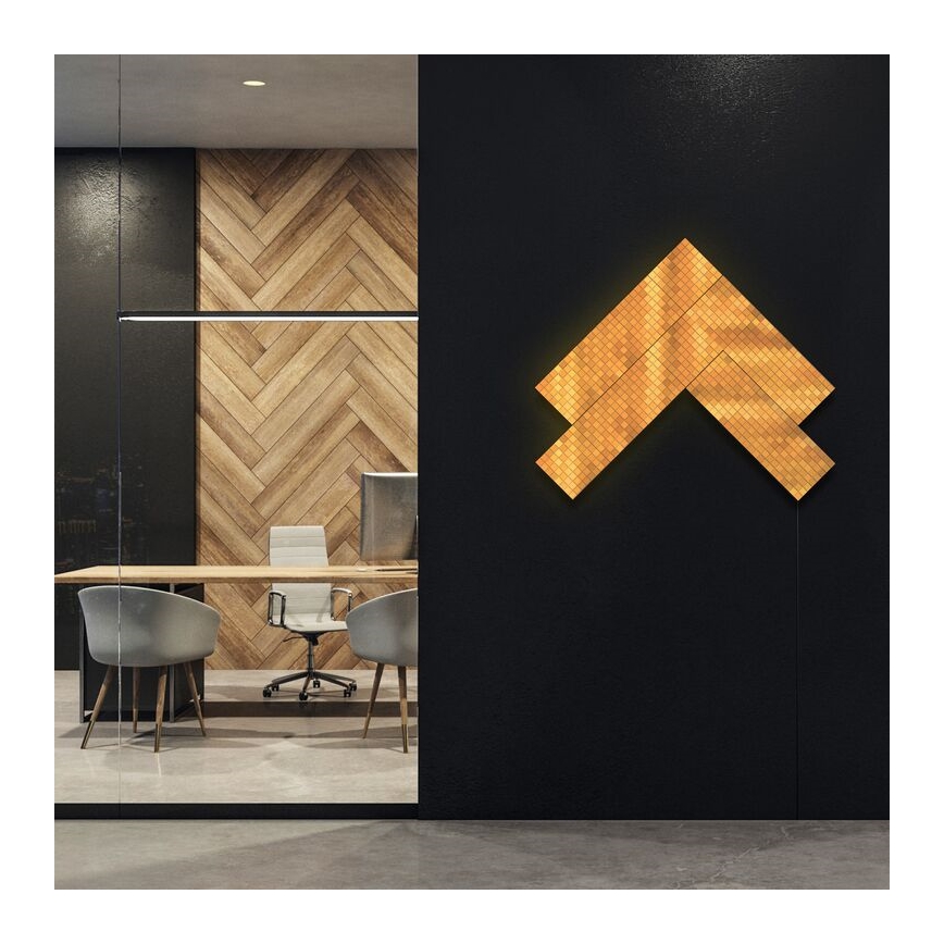 Twinkly - LED RGB Himmennyspaneeli SQUARES 64xLED 16x16 cm Wi-Fi