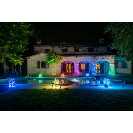 Twinkly - LED RGBW himennettävä ulkokäyttöinen jouluvalosarja STRINGS 250xLED 23,5m IP44 Wi-Fi
