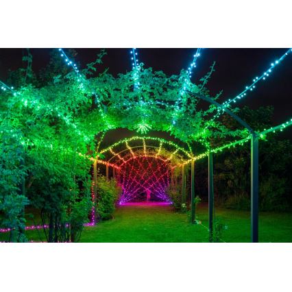 Twinkly - LED RGBW himennettävä ulkokäyttöinen jouluvalosarja STRINGS 250xLED 23,5m IP44 Wi-Fi