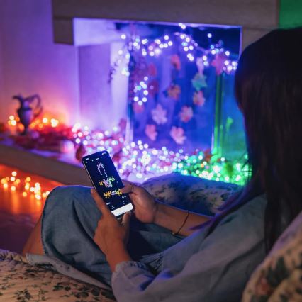 Twinkly - LED RGBW Himennettävä ulkokäyttöön tarkoitettu joulun valosarja STRINGS 250xLED 23,5m IP44 Wi-Fi