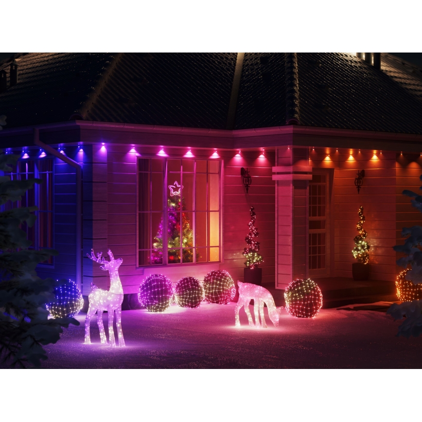 Twinkly - LED RGB himmennettävä ulkokäyttöön tarkoitettu joulukoristevalosarja STRINGS 750xLED 63,5m IP44 Wi-Fi