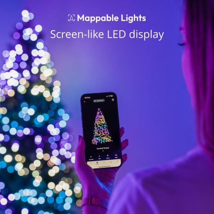 Twinkly - LED RGB himmennettävä ulkokäyttöön tarkoitettu joulukoristevalosarja STRINGS 750xLED 63,5m IP44 Wi-Fi