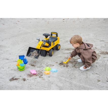 Työntöpyörä kuormaaja CAT 2xAA keltainen/musta