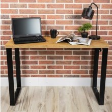 Työpöytä BLAT 120x40 cm musta/ruskea