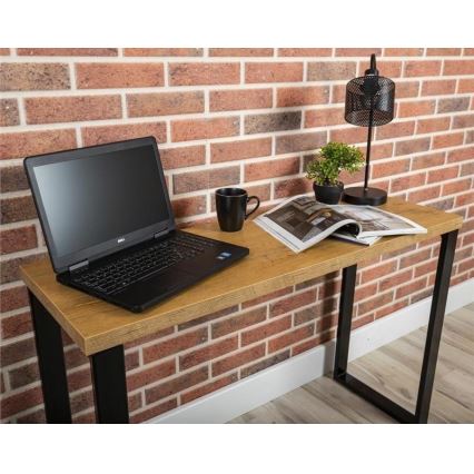 Työpöytä BLAT 120x40 cm musta/ruskea