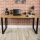 Työpöytä BLAT 160x60 cm musta/ruskea