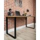 Työpöytä BLAT 160x60 cm musta/ruskea
