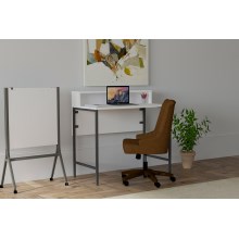 Työpöytä USO 90,8x90 cm valkoinen/musta