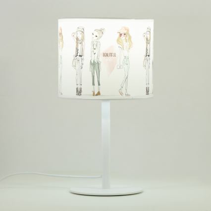 Tyttöjen pöytälamppu GIRLS VIBES 1xE27/60W/230V Ø 18 cm