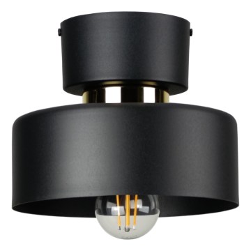 Tyylikäs kattovalaisin IGNIA 1xE27/60W/230V, musta/kultainen