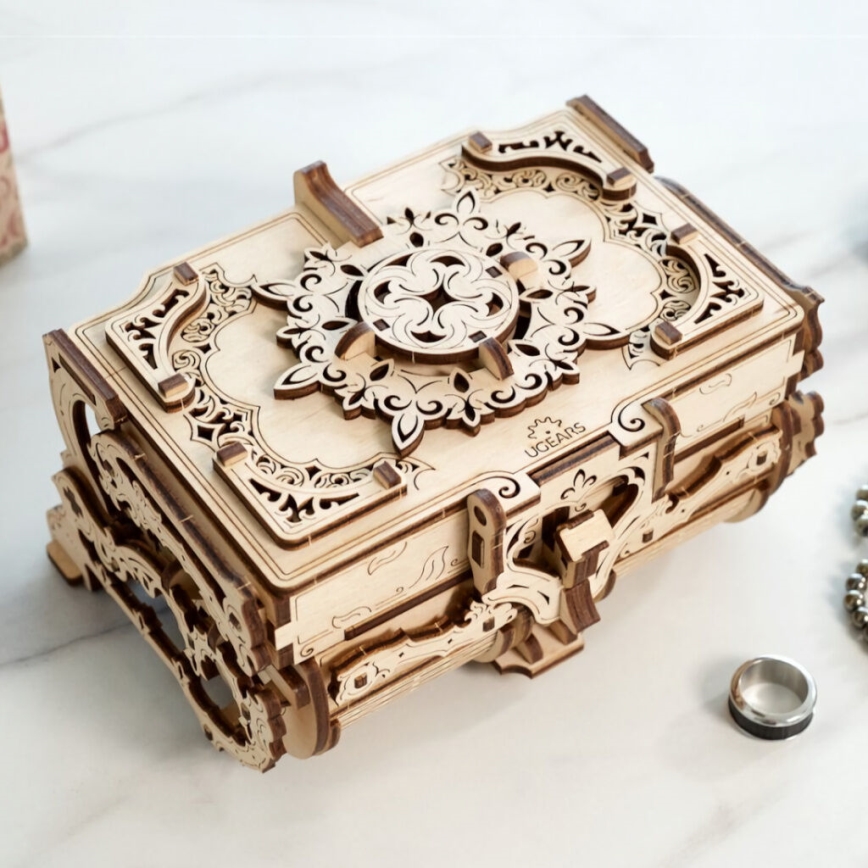 Ugears - 3D puinen mekaaninen palapeli Antiikkinen korurasia