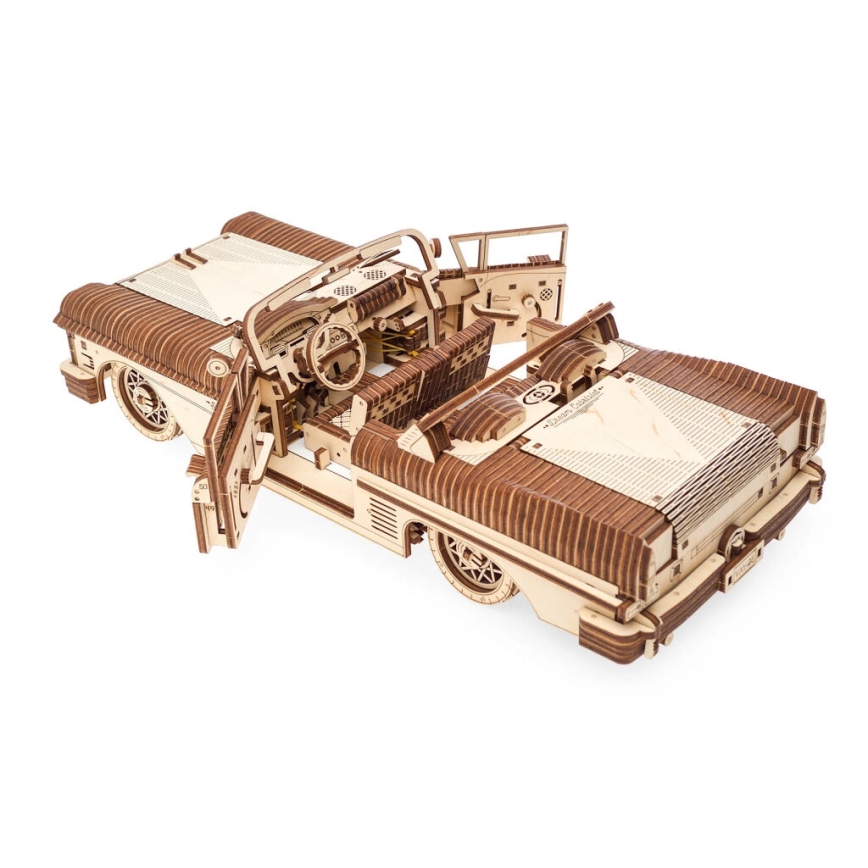 Ugears - 3D puinen mekaaninen palapeli Cabriolet