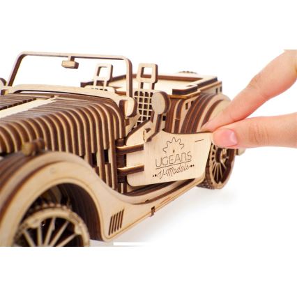 Ugears - 3D puinen mekaaninen palapeli Car roadster