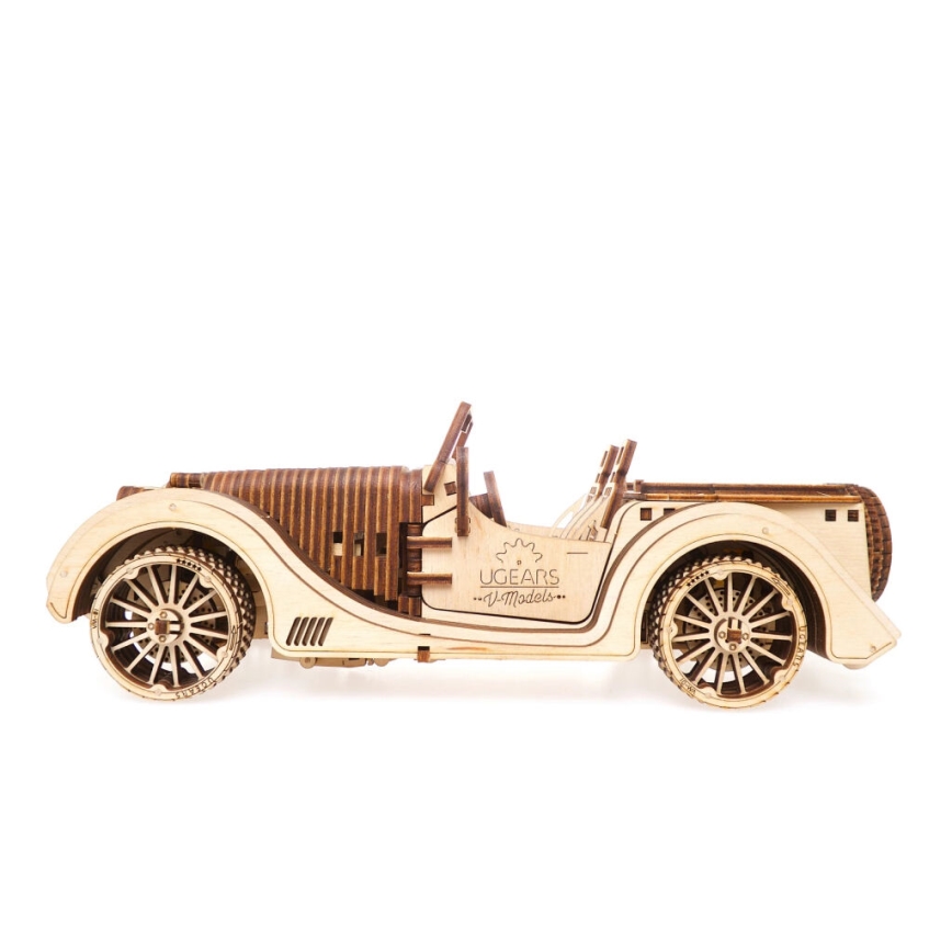 Ugears - 3D puinen mekaaninen palapeli Car roadster
