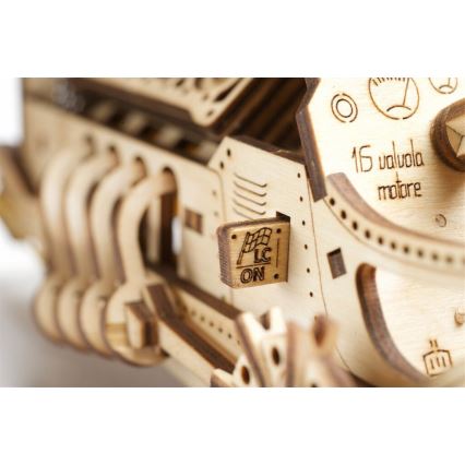 Ugears - 3D puinen mekaaninen palapeli U9 Car Grand Prix
