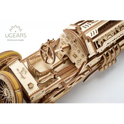 Ugears - 3D puinen mekaaninen palapeli U9 Car Grand Prix