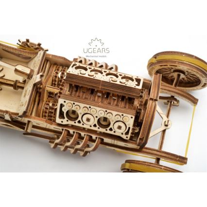 Ugears - 3D puinen mekaaninen palapeli U9 Car Grand Prix