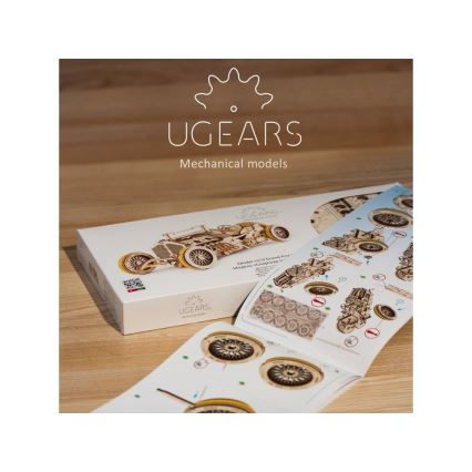 Ugears - 3D puinen mekaaninen palapeli U9 Car Grand Prix