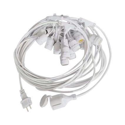 Ulkoilmaketju STRING 15xE27/40W/230V 15m IP65