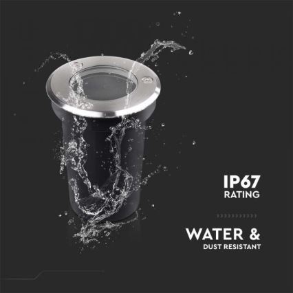 Ulkokäyttöön tarkoitettu lattiavalaisin 1xGU10/35W/230V IP67