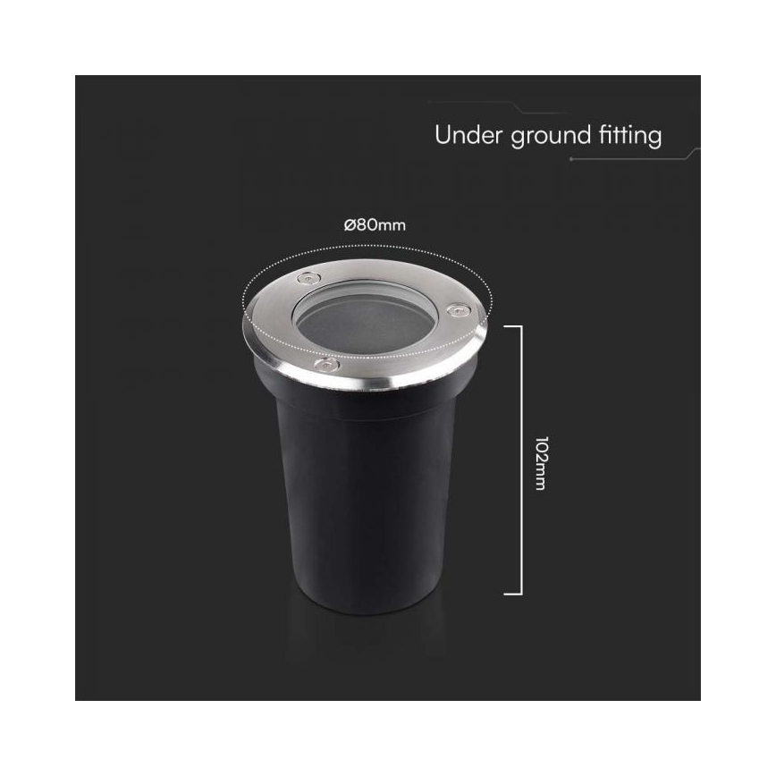 Ulkokäyttöön tarkoitettu lattiavalaisin 1xGU10/35W/230V IP67