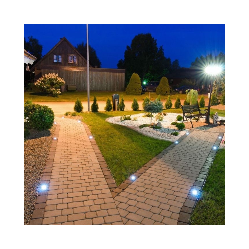 Ulkokäyttöön tarkoitettu lattiavalaisin 1xGU10/35W/230V IP67