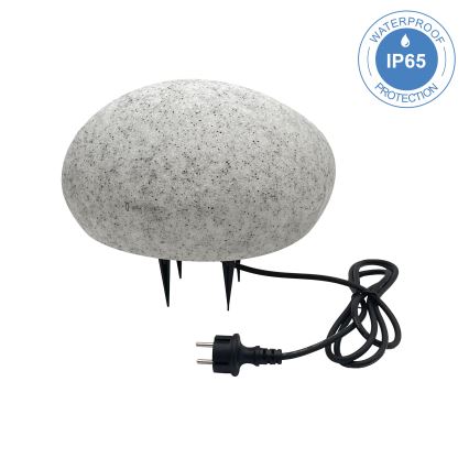 Ulkokäyttöinen koristevalaisin LUMISTONE 1xE27/15W/230V IP65, halkaisija 31,8 cm