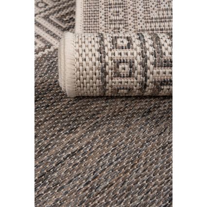 Ulkokäyttömatto EXPRESS NEW OUTDOOR 120 x 160 cm, harmaa/beige