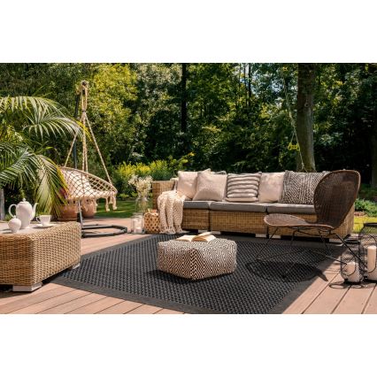 Ulkokäyttömatto EXPRESS NEW OUTDOOR 80x150 cm antrasiitti/ruskea
