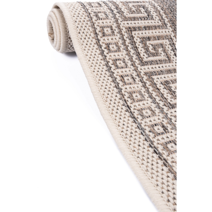 Ulkokäyttömatto EXPRESS NEW OUTDOOR 80x150 cm harmaa/beige