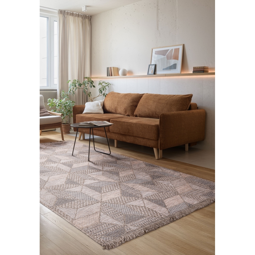 Ulkokäyttömatto ORIA 120x170 cm harmaa/beige