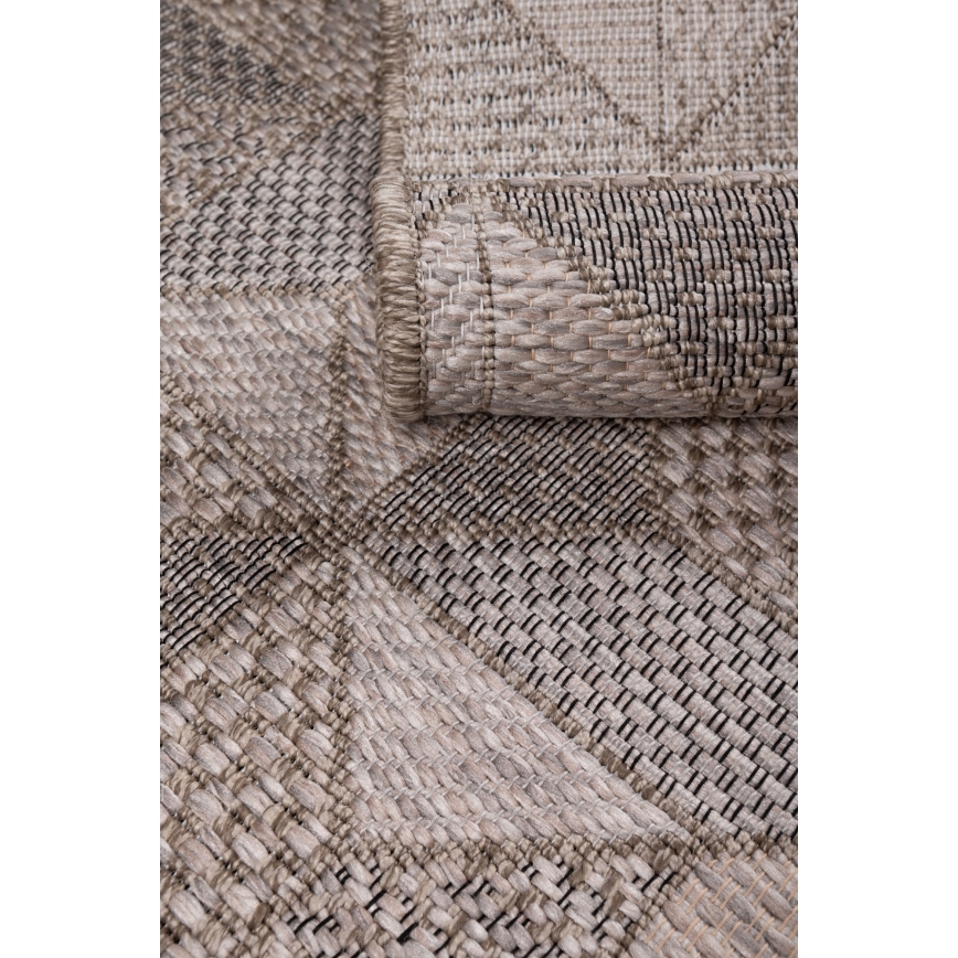 Ulkokäyttömatto ORIA 120x170 cm harmaa/beige