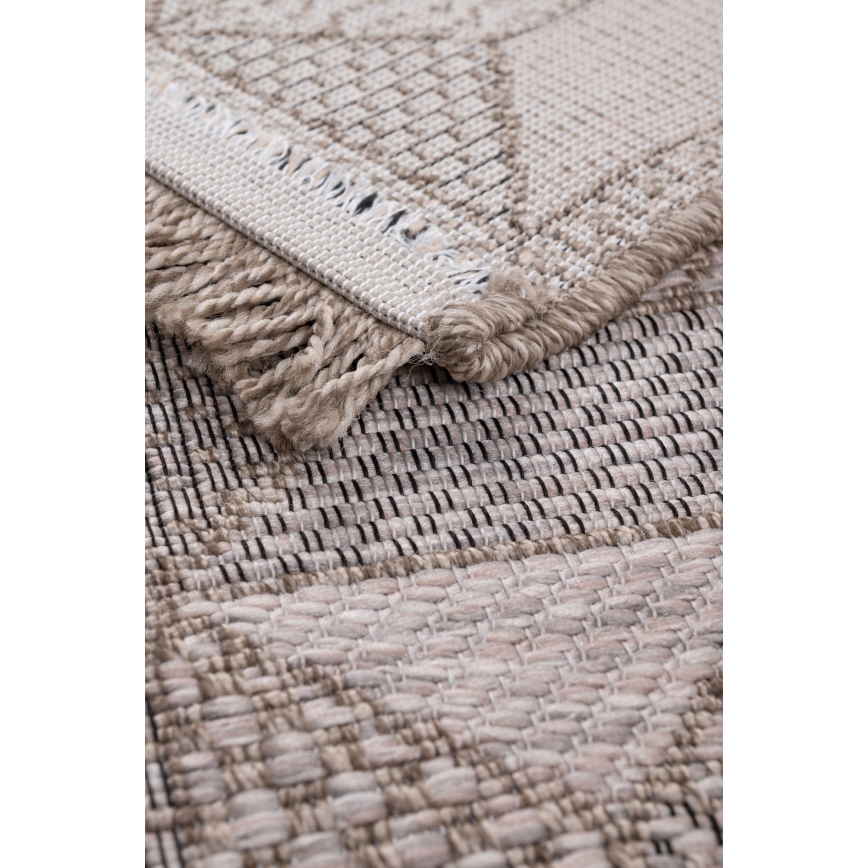 Ulkokäyttömatto ORIA 120x170 cm harmaa/beige
