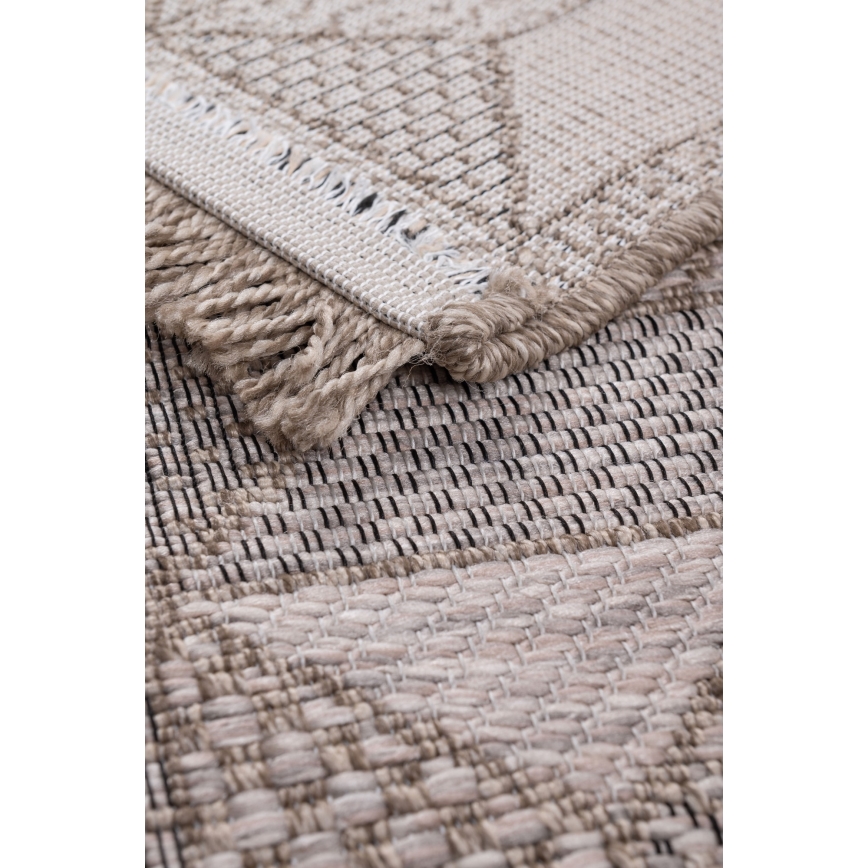 Ulkokäyttömatto ORIA 70x140 cm harmaa/beige