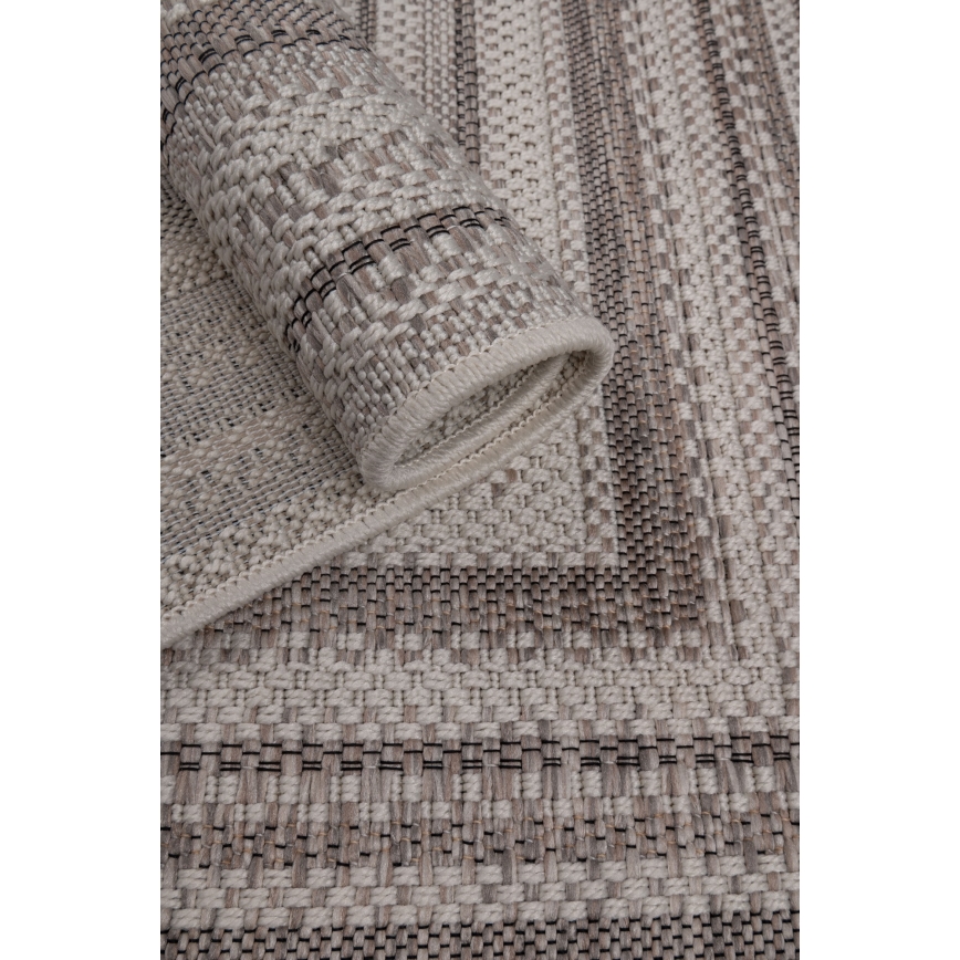 Ulkokäyttöön soveltuva ORIA-matto 200x280 cm, harmaa