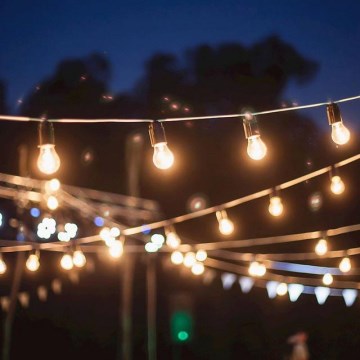 Ulkokäyttöön tarkoitettu koristeketju GARLAND 12 m 10xE27/15W/230V IP44