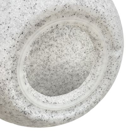 Ulkokäyttöön tarkoitettu koristevalaisin LUMISTONE 1xE27/15W/230V IP65 halkaisija 38 cm
