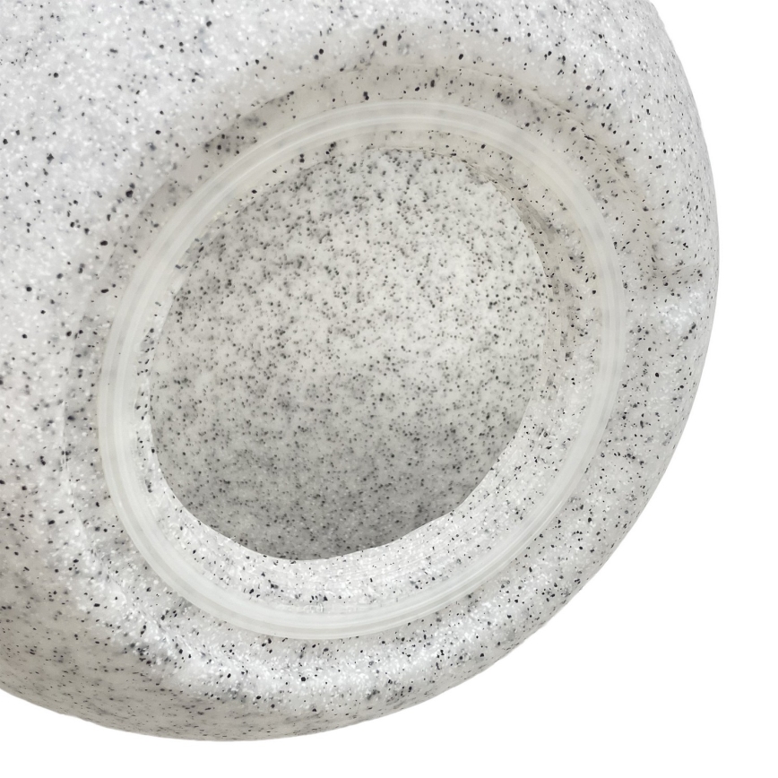 Ulkokäyttöön tarkoitettu koristevalaisin LUMISTONE 1xE27/15W/230V IP65 halkaisija 38 cm